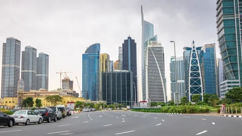 Road traffic in Dubai Stock-Footage 130538985