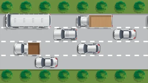 Road traffic. Stock Footage 86186973
