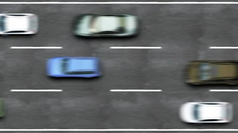 Road traffic on a highway Video stock 8540438