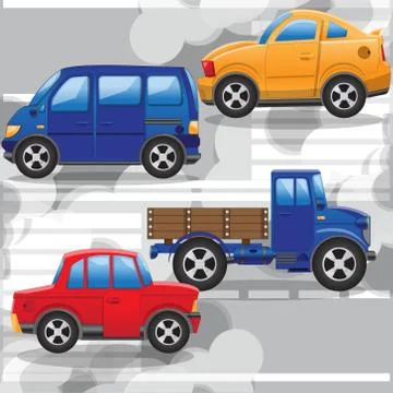 Road traffic. Stock Illustration