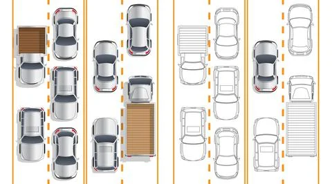 Road traffic. Stock Illustration