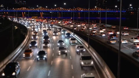Road Traffic Jam Vídeo Stock 114501894