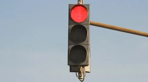 Road traffic lights Stock Footage