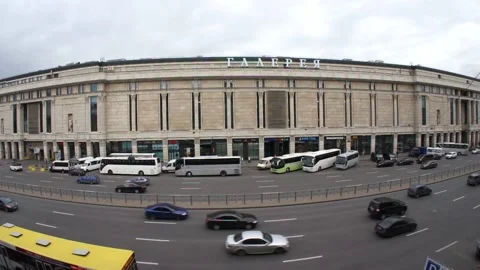 Road Traffic At The Ligovsky Prospect Stock Footage 130608915