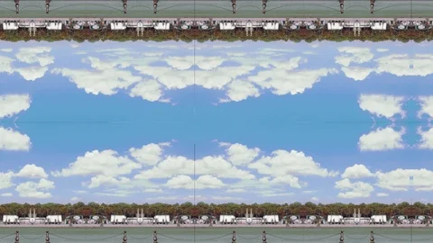 Road Traffic Mirror Effect Seamless Loop Video stock 109858335