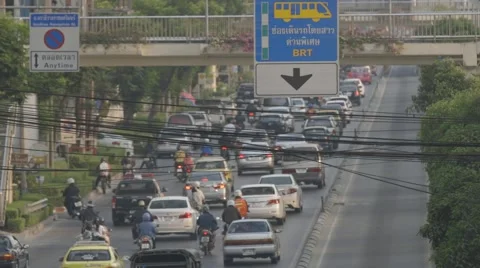 Road traffic on Naradhiwas Road Stock Footage 48201546