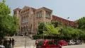 Road traffic near Church of Hagios Demetrios in Thessaloniki, Greece HD Footage