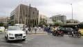 Road traffic near Parliament and Syntagma Square in Athens, Greece HD Footage
