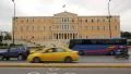 Road traffic near Parliament and Syntagma Square in Athens, Greece HD Footage