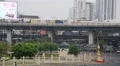 Road traffic near Victory Monument in Bangkok, Thailand HD Footage