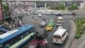 Road traffic near Victory Monument in Bangkok, Thailand HD Footage