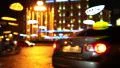 Road traffic in nighttime with sound HD Footage