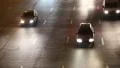 Road traffic in nighttime (with stereo sound) HD Footage