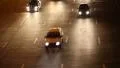 Road traffic in nighttime with stereo sound HD Footage