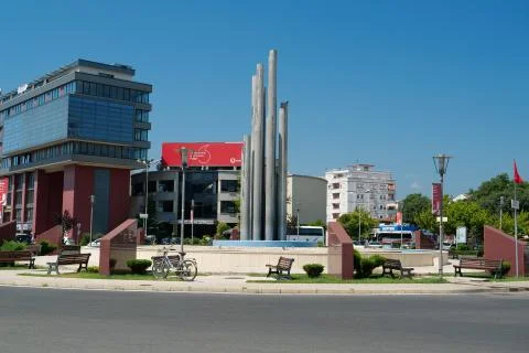 Road traffic in Shkoder, Albania Photos