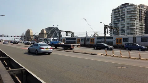 Road traffic in Sydney Video stock 123882013