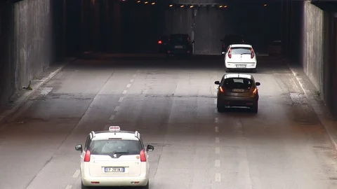 Road traffic in time lapse Stock Footage 86638051