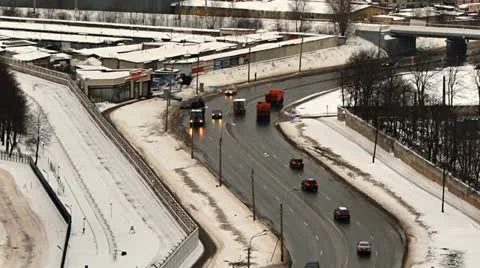 Road traffic timelapse 動画素材 18195689
