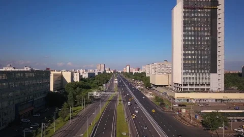 Road traffic view from drone Video stock 83507523