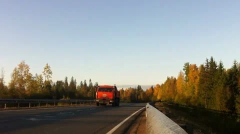 Road traffic view time lapse Stock Footage 10898195