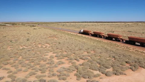 ROAD TRAIN 2 Stock Footage 121841623