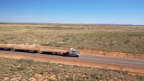 ROAD TRAIN Stock Footage 121842688