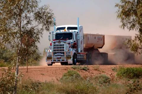 Road train 스톡 사진