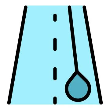 Road trajectory icon vector flat 스톡 일러스트