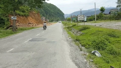 Road transportation in Nepal Stock Footage 76590195