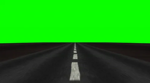 Road travel to key green Stock Footage