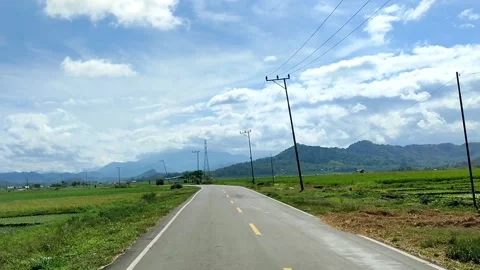 Road trip with beautiful view Stock Footage 218576759