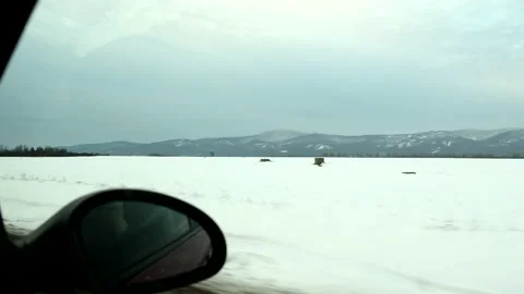 Road trip concept view from the window Stock Footage 197548121
