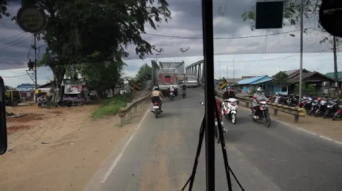 Road Trip in Indonesia Stock Footage 32282657