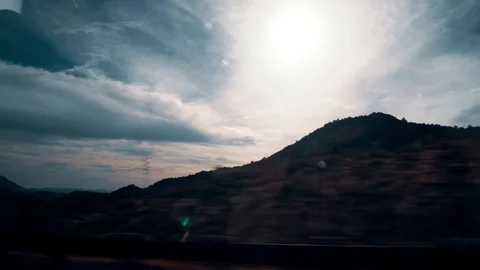 Road trip mountains Stock Footage 86765257