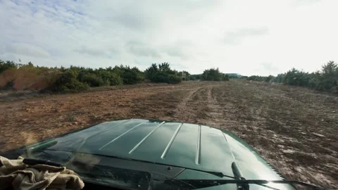 An off-road trip in the mountains Stock Footage 261283497