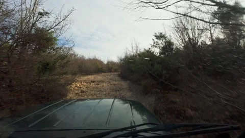 An off-road trip in the mountains Stock Footage 261284112