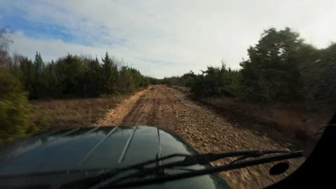 An off-road trip in the mountains Stock Footage 261284728