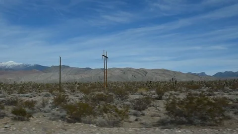 Road trip in Nevada Stock Footage 100838168