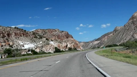 A road trip from Nevada to Utah, U.S.A. Stock Footage