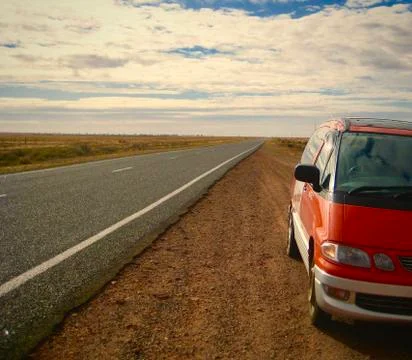Road trip Stockfoto's