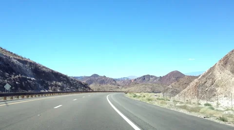 Road Trip, Road to Hoover Dam, Arizona, USA Stock Footage