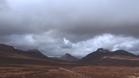 Road trip in Scottish highlands Stock-Footage 263374407