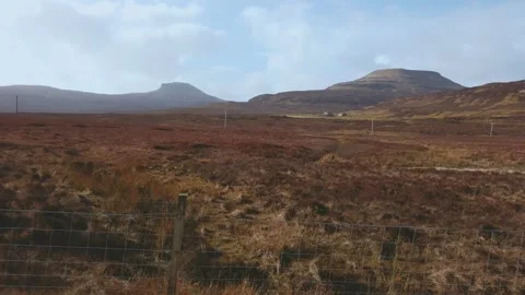 Road trip in Scottish highlands Stock-Footage 263376880