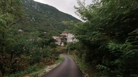 Road trip in a small town Stock Footage 129749251