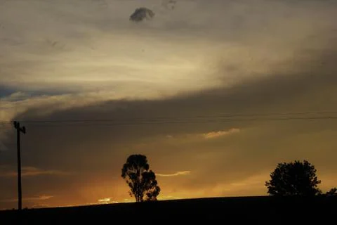 Road trip Sunset Stock Photos