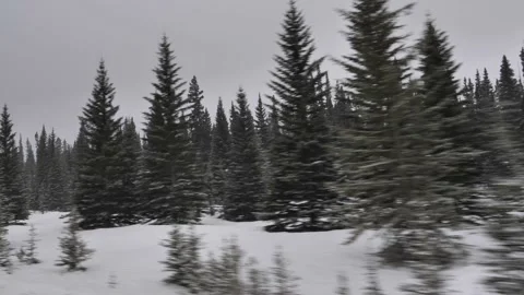 Road Trip Through The Icefields Parkway, Banff National Park, Alberta Stock Footage 197072850