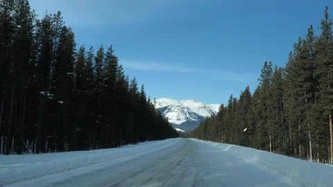 Road Trip Through The Icefields Parkway, Banff National Park, Alberta Stock Footage 197539767