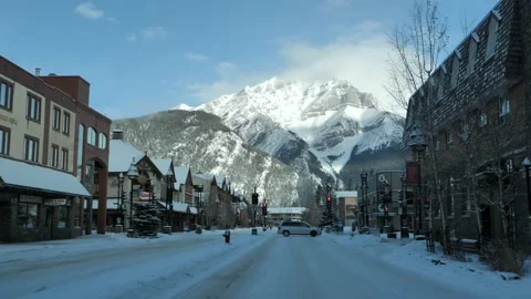 Road Trip Through The Icefields Parkway, Banff National Park, Alberta Stock Footage 197539809
