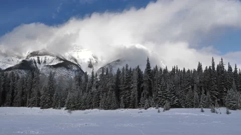 Road Trip Through The Icefields Parkway, Banff National Park, Alberta Stock Footage 197539826
