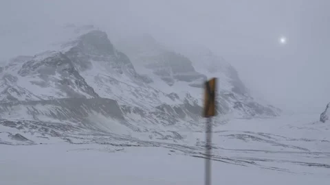 Road Trip Through The Icefields Parkway, Jasper National Park, Alberta Stock Footage 197540086